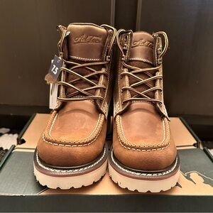 ADT Women's Brown Lace Up Boots